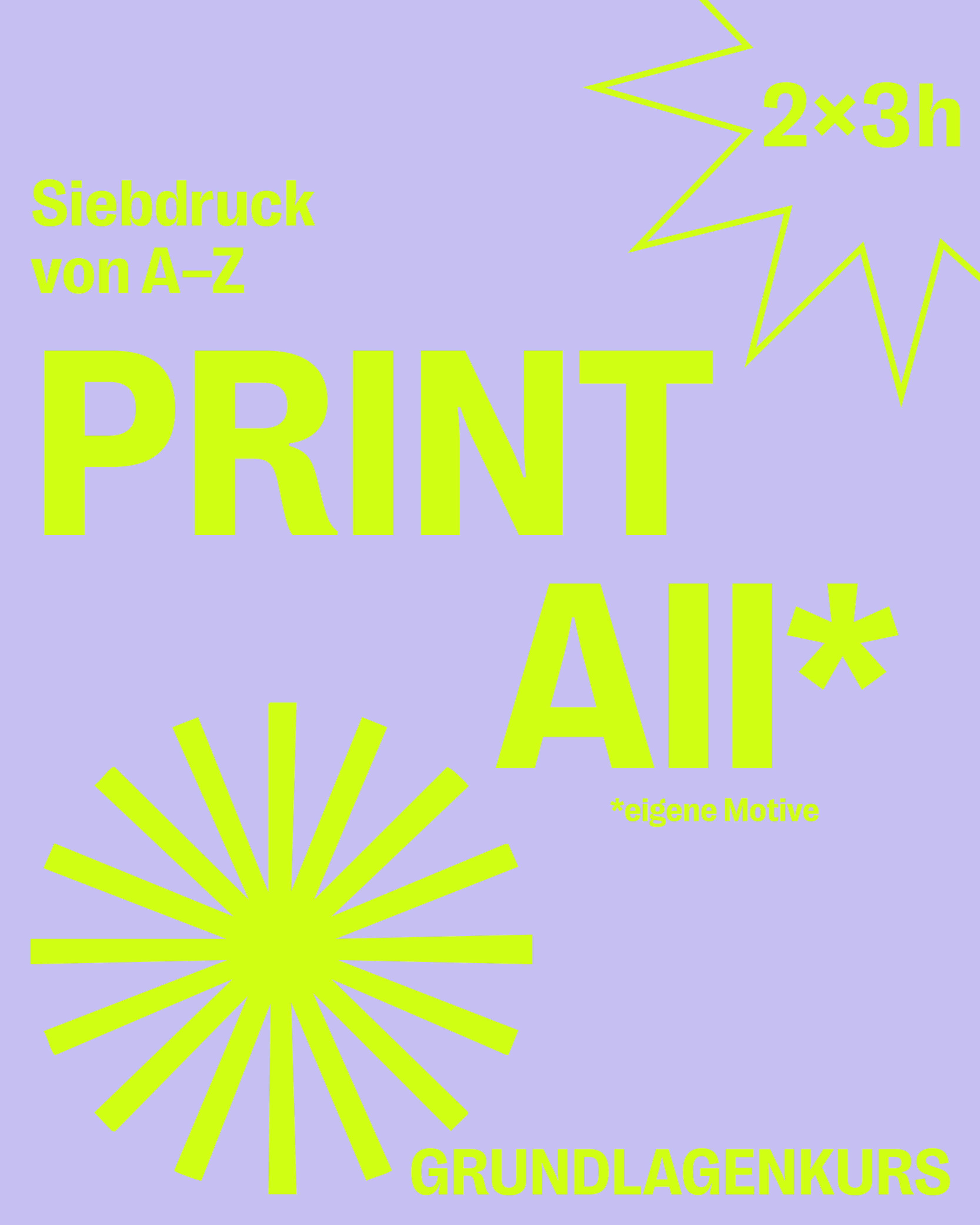 Siebdruck Workshop Print All