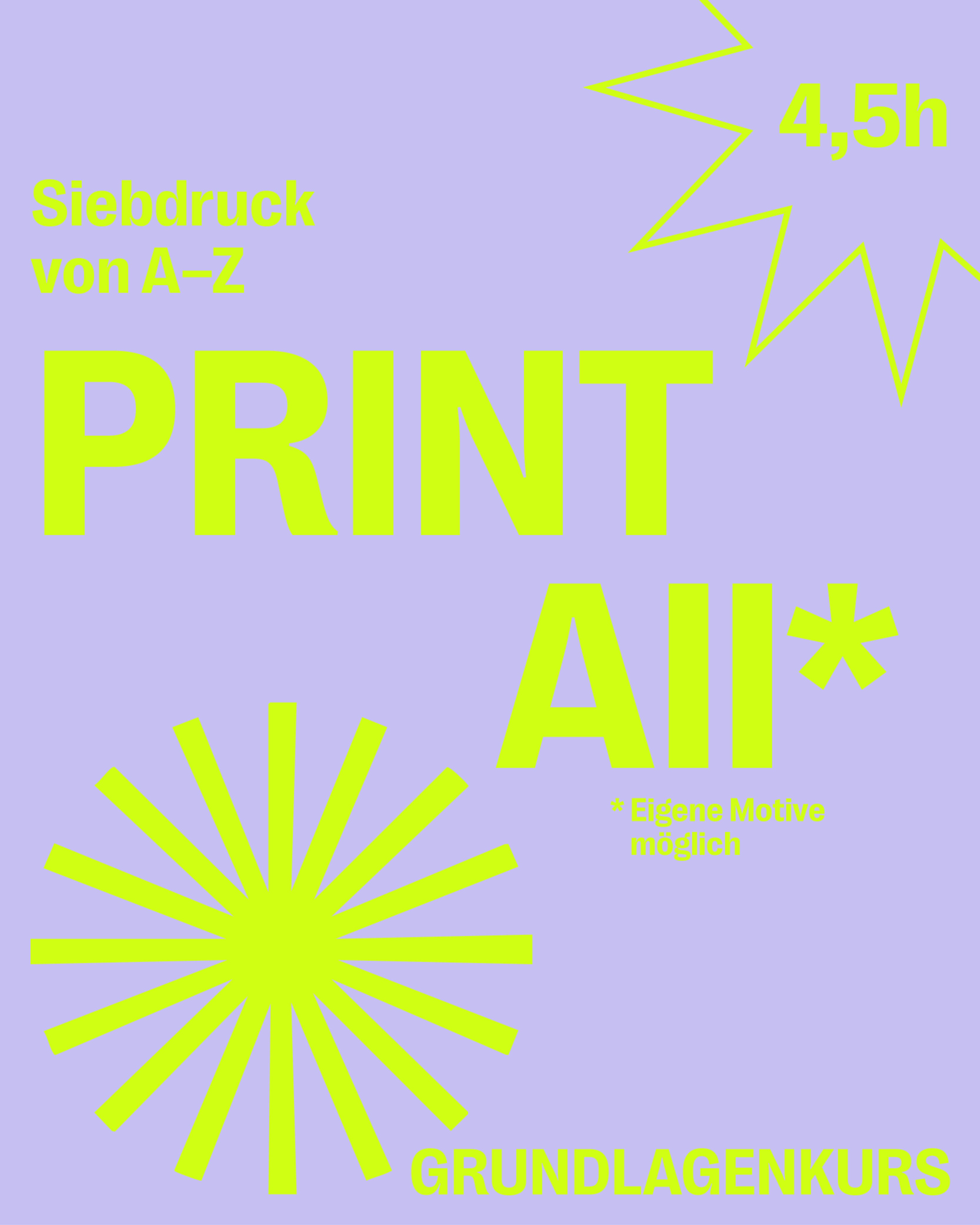 Siebdruck Workshop Print All